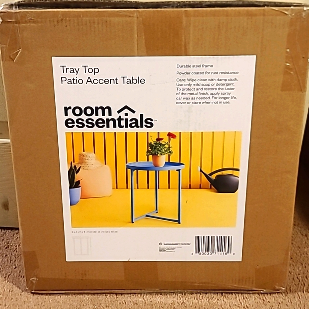 Room essentials tray top patio accent table